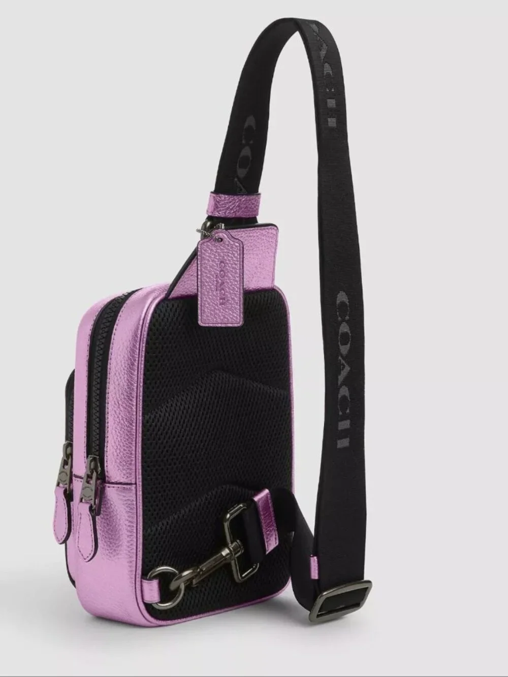 NWT Coach Track Pack 14 CP141 Metallic Lilac